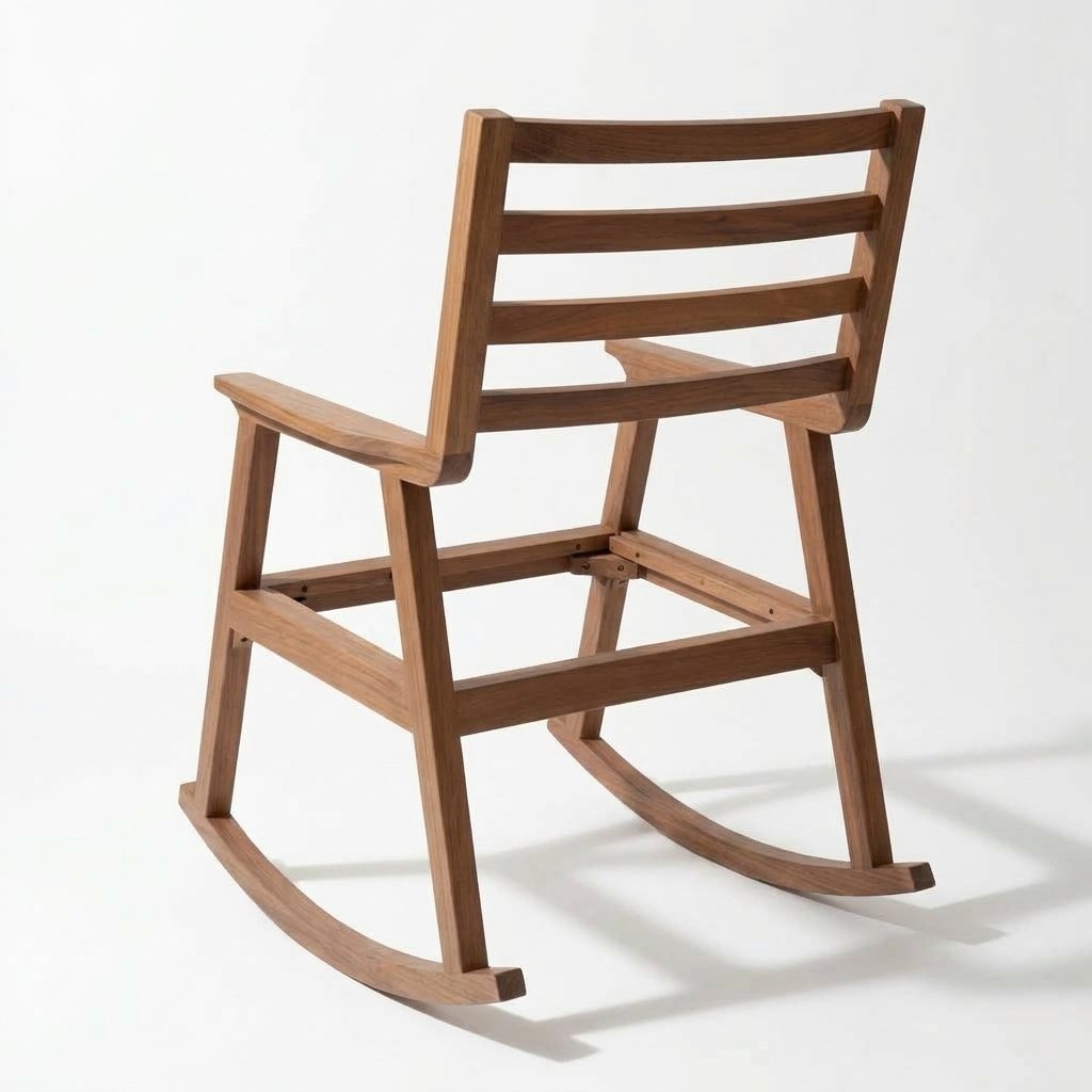 Modern Wooden Armchair - Image 3