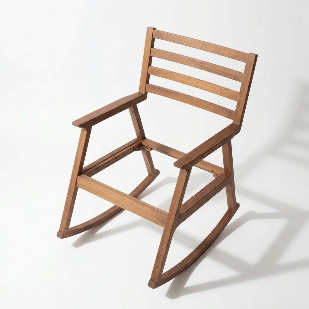 Modern Wooden Armchair - Image 2