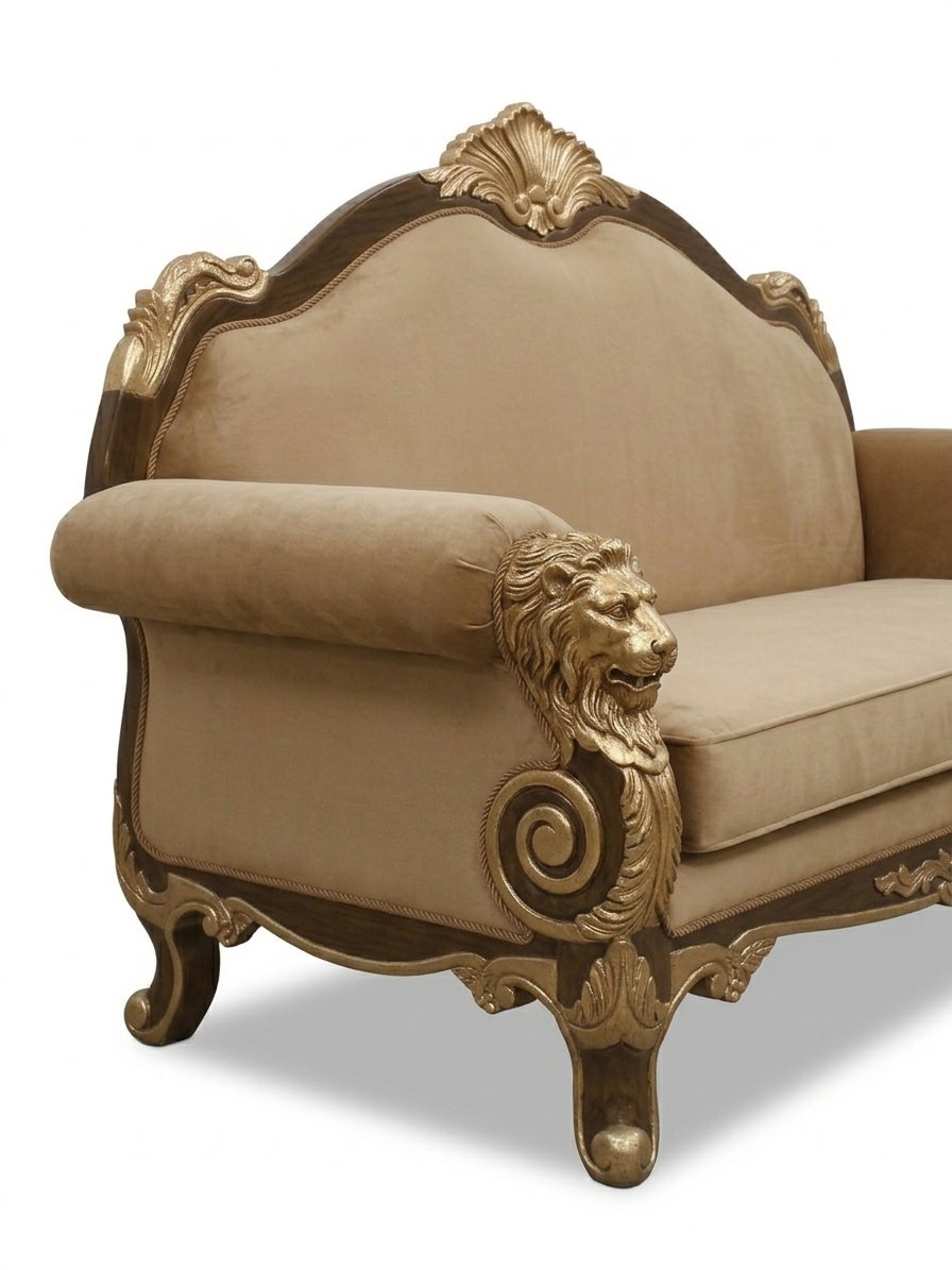 Royal Classic Beige Sofa Set - Image 3