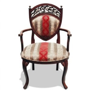 Royal Red Upholstered Armchair