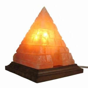 Pink Salt Pyramid Lamp