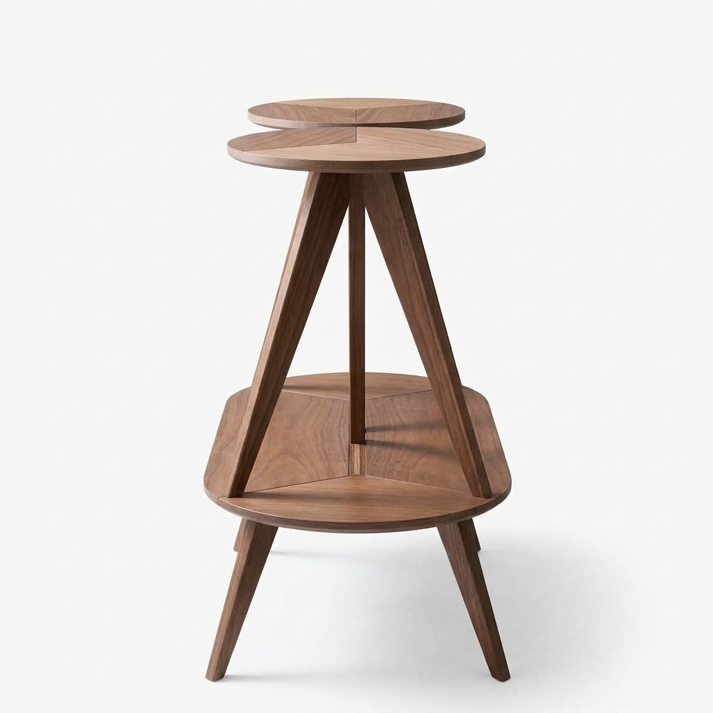 Modern Wooden Side Table - Image 4