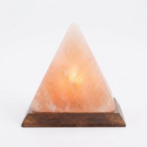 Himalayan Salt Pyramid Lamp Set