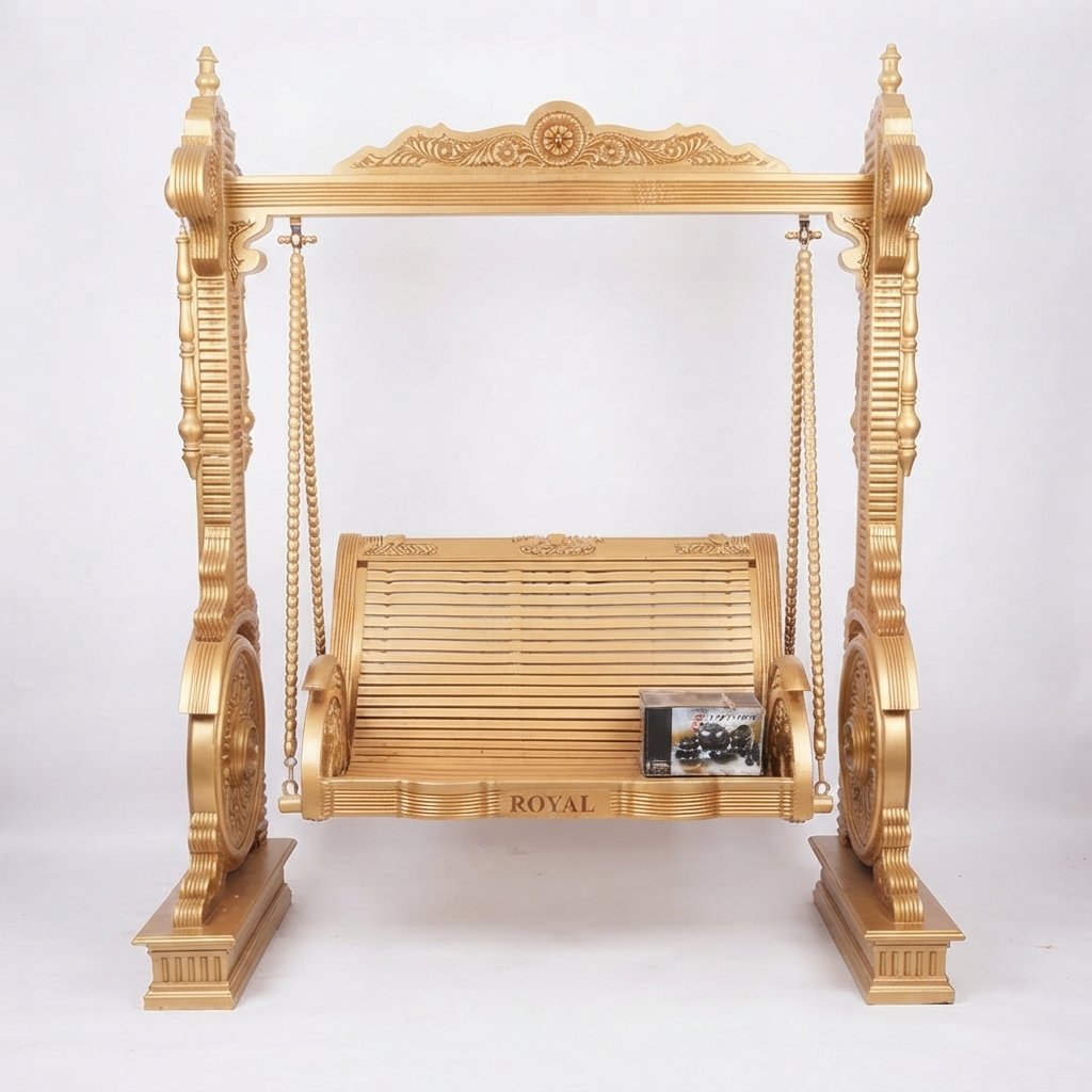 Royal Carved Wooden Indoor Swing