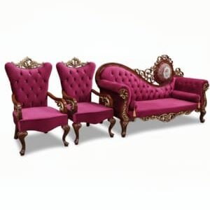Royal Burgundy Luxury Sofa Set